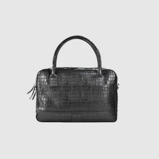 Trippelzippbag LUKA black croco